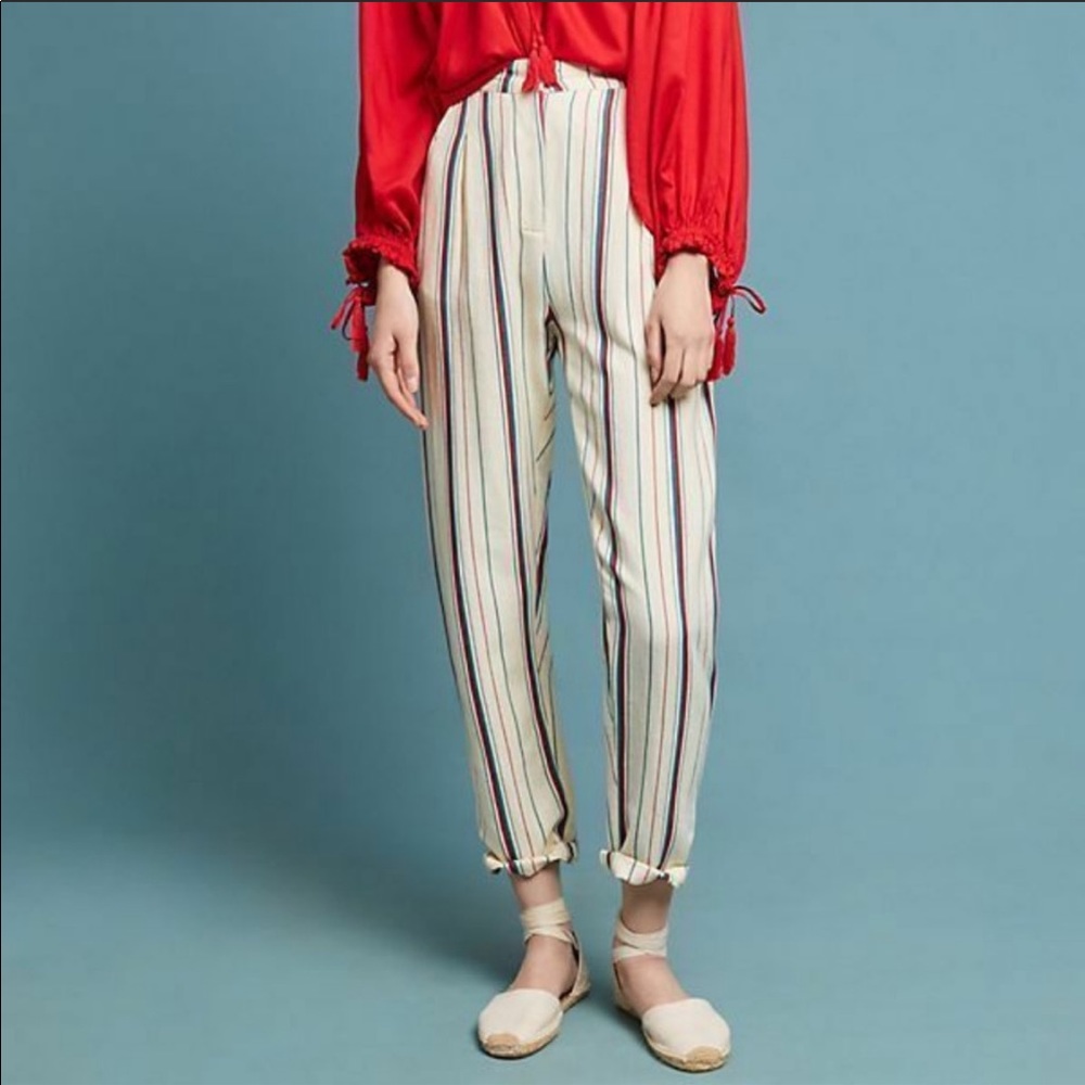 Antik Batik Woven Cotton Stripe Trouser